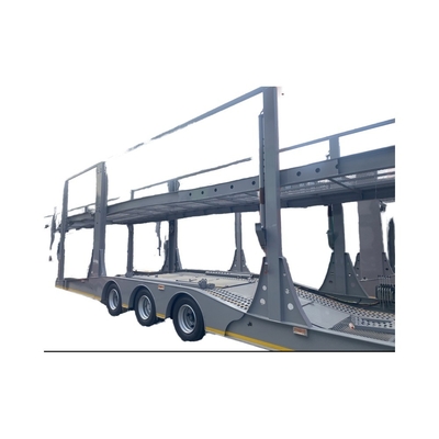 Transporte de automóviles Semirremolque Vehículo de transporte de dos pisos con suspensión aérea