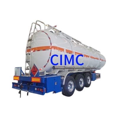 Solución de camión remolque CIMC Tres ejes camión cisterna de petróleo para el transporte seguro 30000 kg