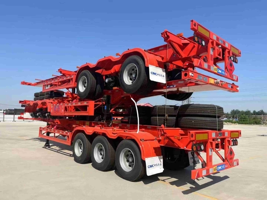 CIMC de 3 ejes 20FT 40ft Contenedor de esqueleto de remolque Semi remolque