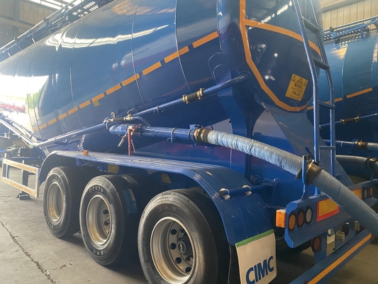 CIMC Camiones cisterna de polvo Camiones de transporte de granel de tres ejes Semirremolques Transporte de cemento