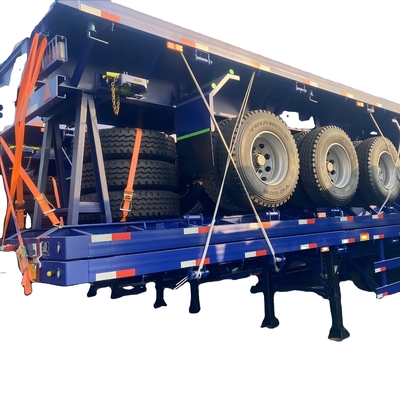 CIMC venta caliente de semirremolque de 3 ejes remolque de camión China fabricante de ventas directas de semirremolque de cama plana