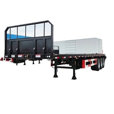 Africa Heavy-Duty Fatbed Semi-Trailer: Diseñado para el transporte estable y eficiente de cargas de gran tamaño y equipos pesados