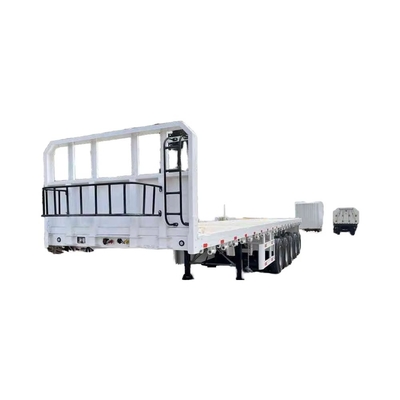 CIMC Heavy-Duty Fatbed Semi-Trailer: Diseñado para el transporte estable y eficiente de cargas de gran tamaño y equipos pesados