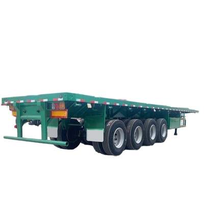 Venta en caliente Nuevo semirremolque de 4 ejes de cama plana CINC Contenedor Semirremolque de camión China Fabricante Venta directa Material de acero