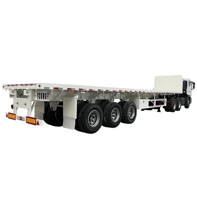 CIMC hierro de acero precio más bajo hierro 315/80r22.5 50t 13 M 3 Eje de trabajo pesado versátil camión de cama plana semirremolque