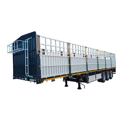 CIMC 3 eje 12500*2500*3800mm 60T pared lateral 1800mm o personalizado Suspensión mecánica de resorte de trabajo pesado