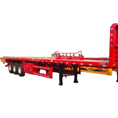 CIMC 3 eje 12400 * 2610 * 1550mm diseño personalizado para bobina de madera y contenedores de acero de transporte columna lateral de semirremolque de piso plano
