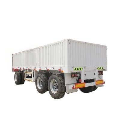 CIMC 40FT 2 Ejes 7.5T peso de tara 12.4 * 2.48m carga útil 40T marca JOST Dos velocidades manual de operación del tren de aterrizaje cerca Semi-remolque