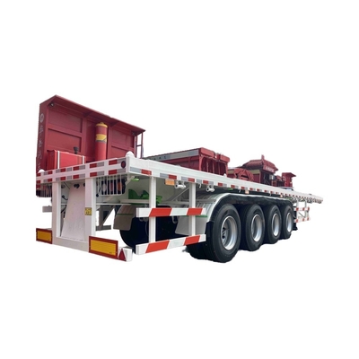 CIMC Mejor Calidad 3-4 Ejes 60t Nuevo remolque de cama baja de cama baja 3 Ejes 80t Remolque de cama baja de baja baja baja para la venta