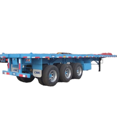 CIMC Flatbed Trailer Diseño más reciente para un semi-remolque de piso plano de óptimo rendimiento