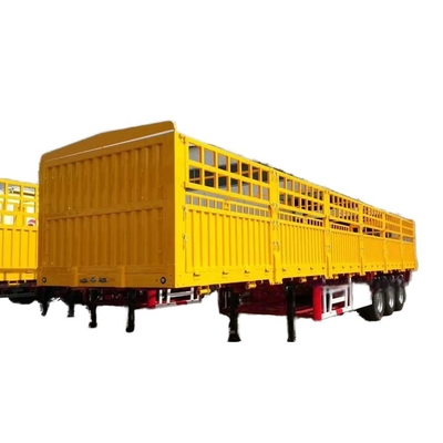 CIMC 3/ 4 / 5 Accesorios cerca de estacas 40 -100 toneladas de segunda mano fábrica de venta de la cerca de camiones de transporte de carga pared lateral semirremolque para la venta