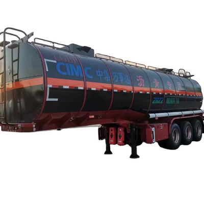 CIMC barata acero carbono de 3 ejes 40KL 36cbms pavimento petróleo asfalto bitumen aceite de palma transporte de combustible camión cisterna semi remolque