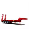 Semiremolque de lecho bajo de trabajo pesado para transportar con seguridad maquinaria y vehículos de construcción de equipos de gran tamaño