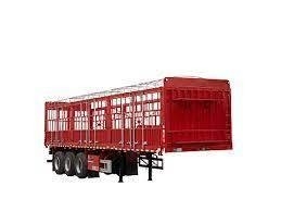 Semi remolque de cerca de alto rendimiento para el transporte seguro de animales de ganado y carga pesada