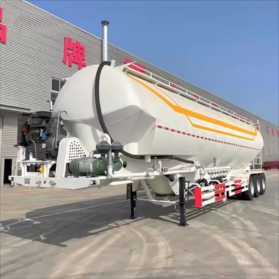 CIMC 3 Transporte por ejes de cemento Materiales granulares o cemento en bruto seco Cisterna de polvo de cemento Semi camión remolque