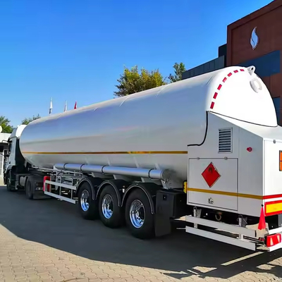 13150*2500*4100mm 1 Compartimiento 45CBM 60000 litros Tanque de transporte de GNL Semirremolque