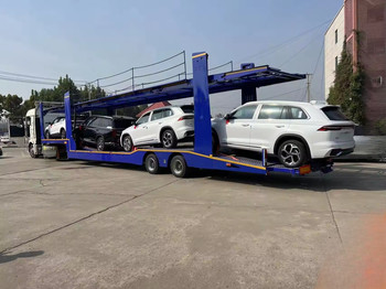 Semi remolque confiable para el transporte eficiente de automóviles que garantiza la máxima protección Alta estabilidad