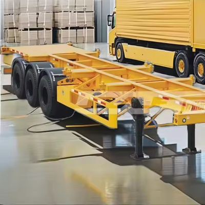 CIMC Acero de alta tracción 70 toneladas Capacidad de carga 20 o 40 pulgadas Semi remolque esqueleto