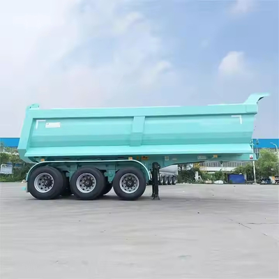 CIMC China Fábrica de acero en forma de U 3 ejes de trabajo pesado extremo hidráulico trasero tirador de basura carro semirremolque