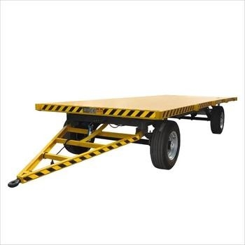 Granja de 2 ejes plataforma plana, cuchillo plano, remolque completo con escalera