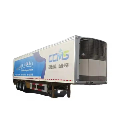 Camión frigorífico de semirremolque de 40 a 60 toneladas / remolque de contenedores refrigerados para almacenamiento de verduras