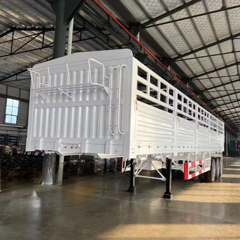 Semirremolque de cerca de alto rendimiento para el transporte seguro de animales de ganado y carga pesada