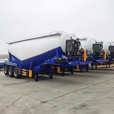 3 Ejes Cementero a granel Cisterna de transporte de polvo Semirremolque