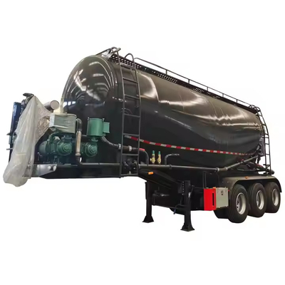China Fábrica Precio Barato Cementero Granero Remolque 4 Alex 45cbm Polvo Granel Cementero Cisterna Camión Transportador Cementero Tanque