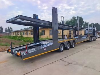 Semi remolque confiable para el transporte eficiente de automóviles que garantiza la máxima protección Alta estabilidad
