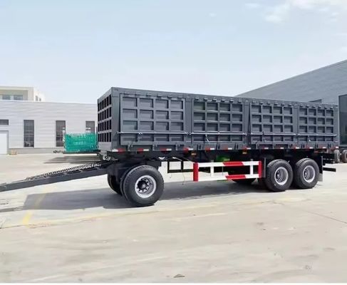 500 mm Q345 de acero al carbono barra de tira pared lateral remolque completo para 40-100 toneladas de capacidad de carga