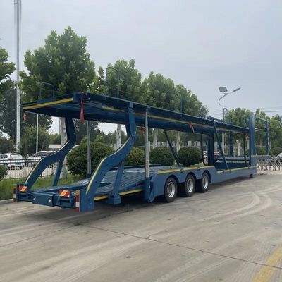 Remolque de semirremolque para transporte de vehículos de 3 ejes y doble piso para SUV/ORV/CUV/MPV