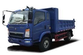Camión de descarga de luz azul 4X2 con capacidad de tanque de combustible 200-300L