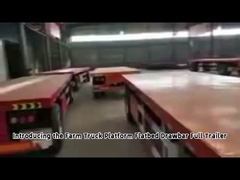 Se trata de un vehículo de tipo CIMC de semirremolque de cama plana.