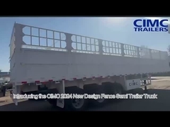Semirremolque de cerca de alto rendimiento para el transporte seguro de animales de ganado y carga pesada